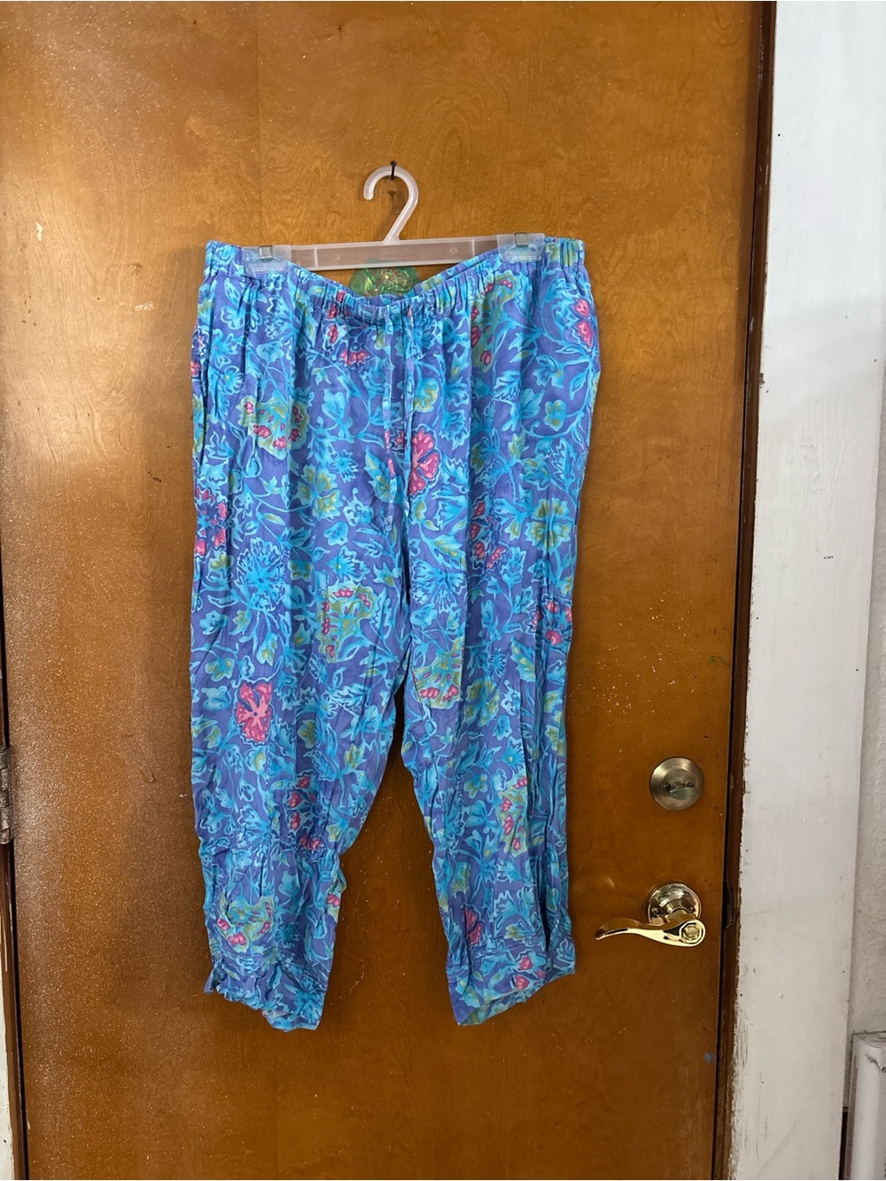 Blue pajama pants .  Casual pants. 1xl